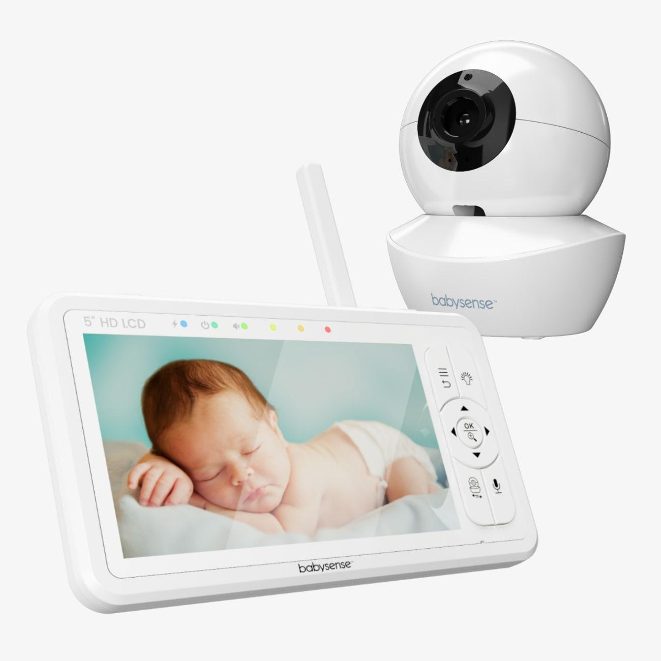 Babysense HD S2: Babyphone 1 Caméra, Écran Partagé Monitor & Bebe Veilleuse, Sans Wi-Fi