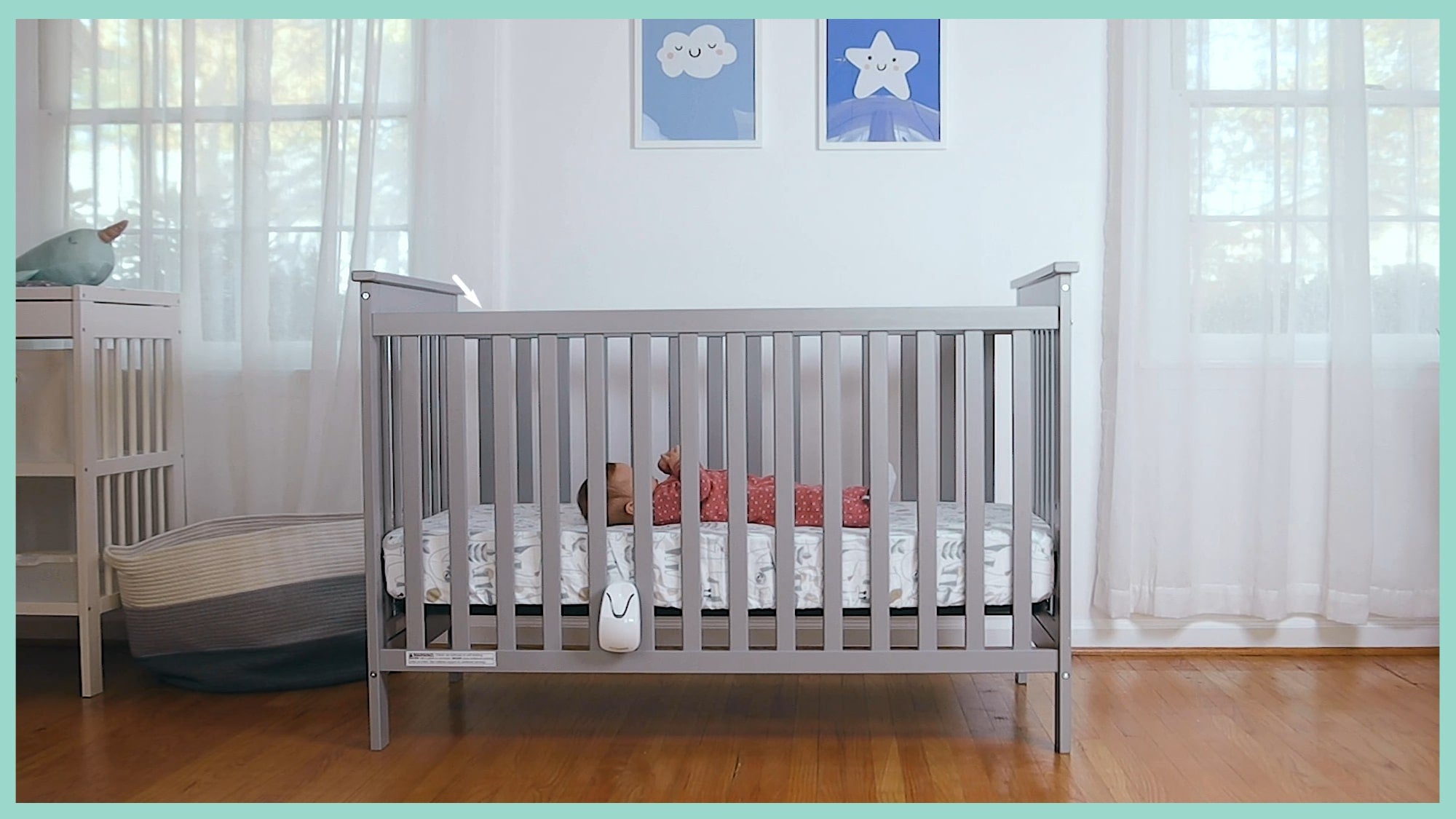 Crib breathing hot sale monitor