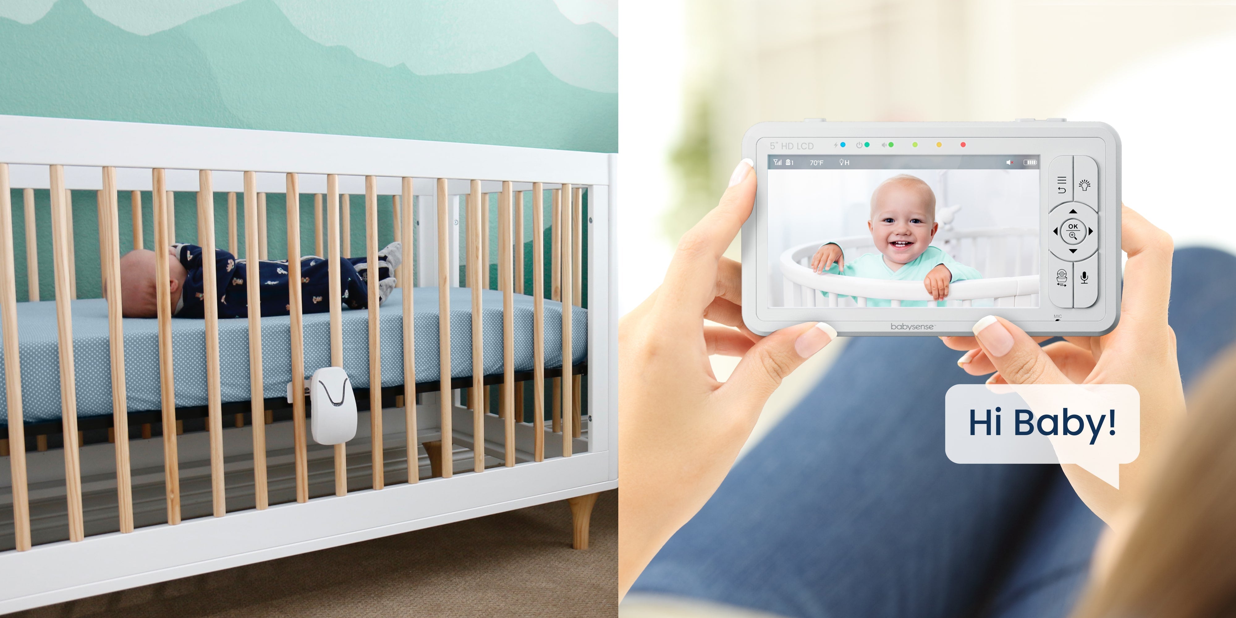 Babysense True Sleep: Baby Monitor Video con Monitor di Movimento, 1 o 2 Telecamere