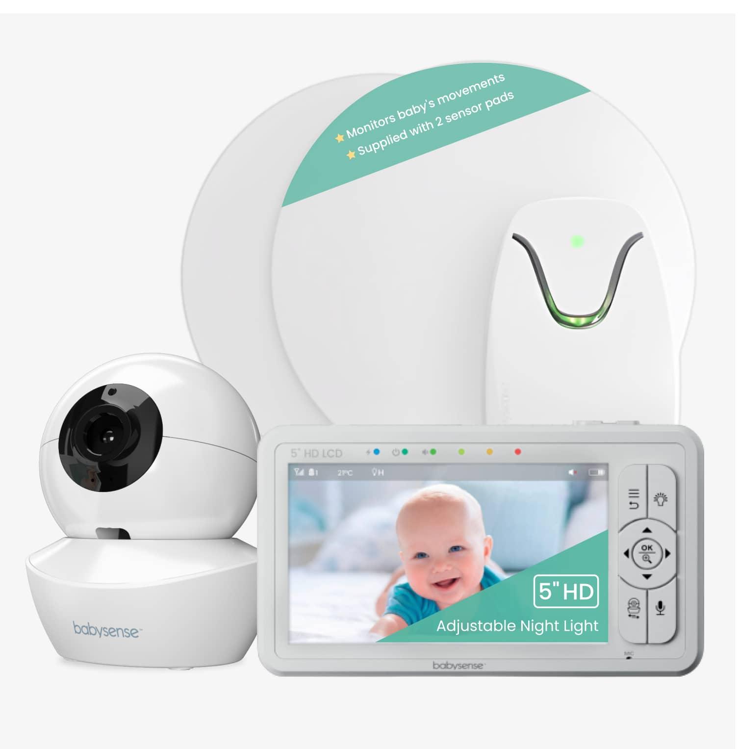 Babysense 7 Breathing &amp; HD Split-Screen Video Baby Monitor, 2 caméras, HD S2 