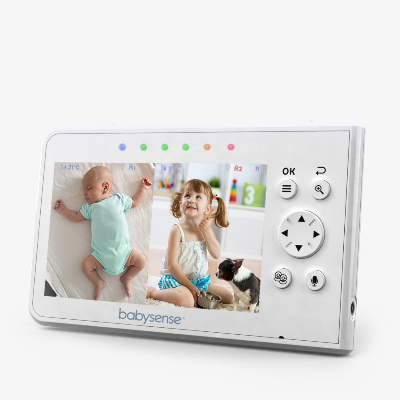 Unidad para padres para monitor de bebé con vídeo en pantalla dividida V43
