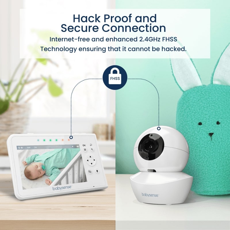 Babysense HDS2: Best Baby Monitor with Camera & Split Screen HD